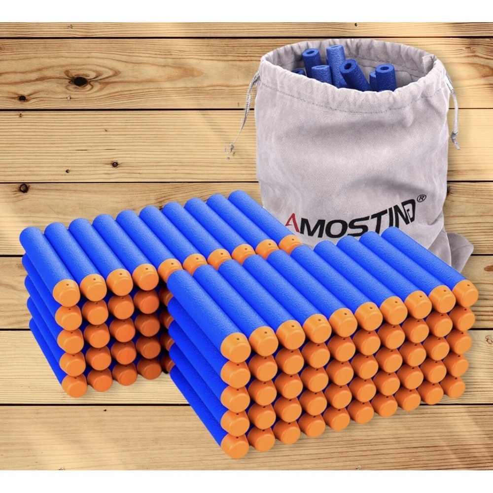 AMOSTING Refill Darts 100PCS Bullets Ammo Pack for Nerf-N-Strike Elites‎ Series
